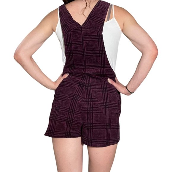 VTG Plaid Upcycled Overalls - Picture 2 of 4